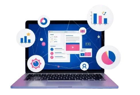 Content Embedding Analyzer illustration showing semantic content scoring and AI-based similarity insights